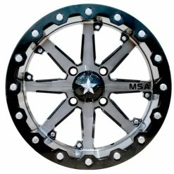 MSA M21 Lok 15x7, 4/156 Beadlock - Gunmetal Black
