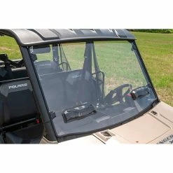 Seizmik Toolless Versa-Vent Scratch Resistant Hard Coated Windshield Kit For Polaris Full Size Pro-Fit Rangers