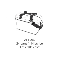 AO Coolers 24 Pack Black Carbon Series Cooler