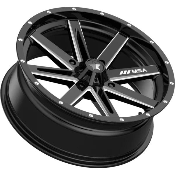 M41 Boxer 16x7 Gloss Black Milled +10MM 4/137 4 M41 Boxer 16x7 Gloss Black Milled +10MM 4/137 - Image 2