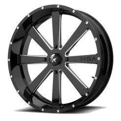 MSA M34 Flash 18x7 Gloss Black Milled