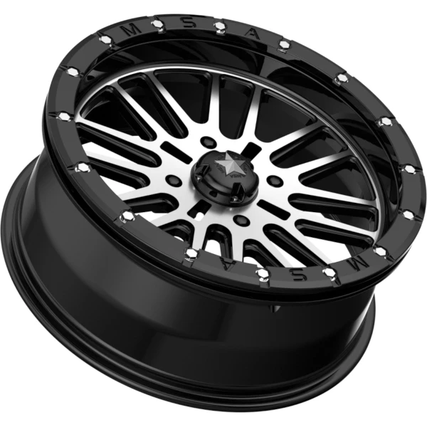 M37 Brute BL 14x7 Gloss Black Machined +10MM 4/137 3 M37 Brute BL 14x7 Gloss Black Machined +10MM 4/137