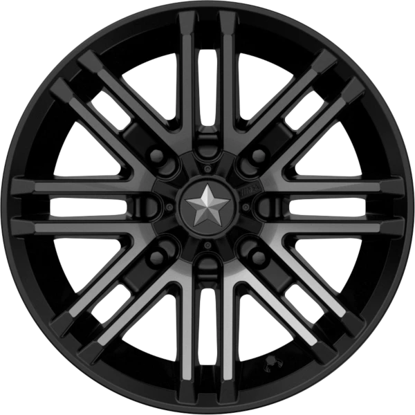 M40 Rogue 14x7 Satin Black With Titanium Tint +10MM 4/137 3 M40 Rogue 14x7 Satin Black With Titanium Tint +10MM 4/137