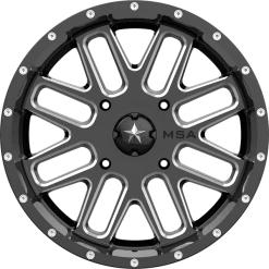 M35 Bandit 18x7 Gloss Black Milled 4/137