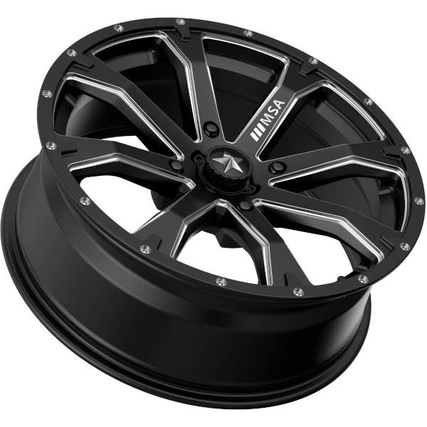 M42 Bounty 14x7 4/110 Satin Black Milled +10 Wheel 2 M42 Bounty 14x7 4/110 Satin Black Milled +10 Wheel