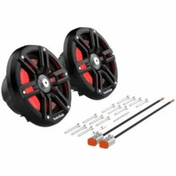 Rockford Fosgate M2 6.5 Inch Color Optix Marine 2-Way Speakers - Black -ITP tire-shop RF M2 65B 6 L