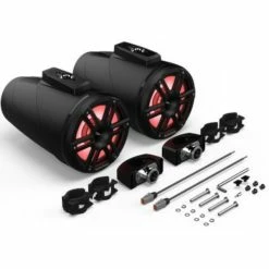 Rockford Fosgate M2 8 Inch Color Optix 2-Way Horn Wake Tower Speakers - Black -ITP tire-shop RF M2WL 8HB 6 L