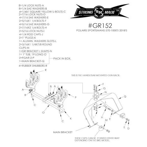 Sportsman Handlebar Mounted Gun Rack 3 Sportsman Handlebar Mounted Gun Rack