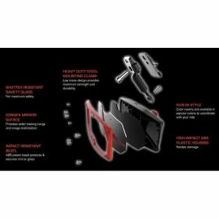 Seizmik Halo-R Rear View Mirror - Clamp 1.75'' 18 Seizmik Halo-R Rear View Mirror - Clamp 1.75'' -ITP tire-shop SZK 18056 9 L